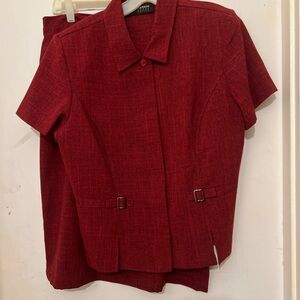 Women's Red skirt Set